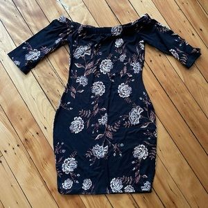 Floral bodycon dress